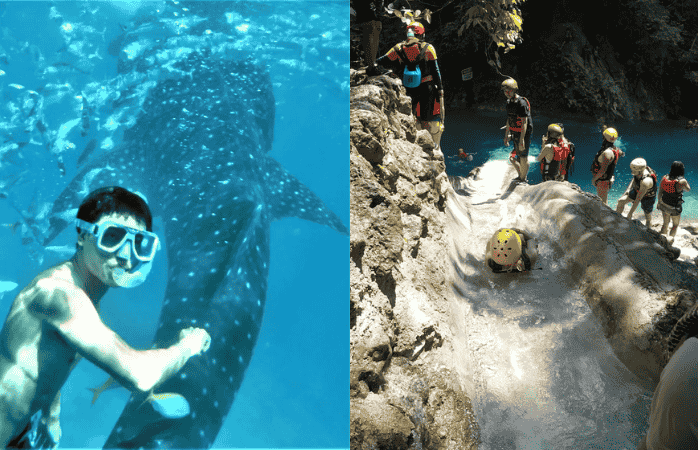 ジンベイザメ　キャニオニング