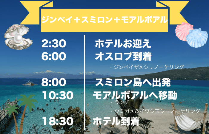 ツアーのスケジュール