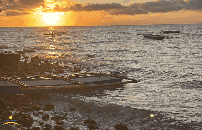 オスロブでの朝日