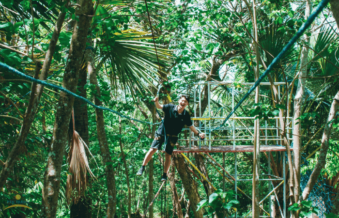 パパキッツのアスレチックパークで他のsんでいる人