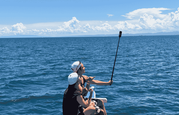 セブ島のアイランドホッピングの海